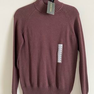 Brown Turtle Neck, Jeanne Pierre, 100% Cotton